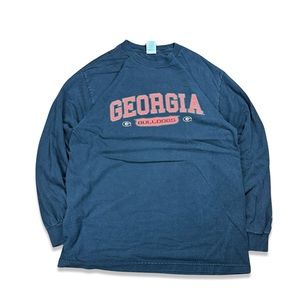 (L) Vintage University of Georgia Bulldogs Long sleeve Tee Men